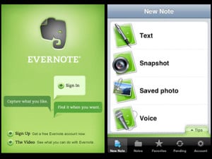 Evernote Mobile App 