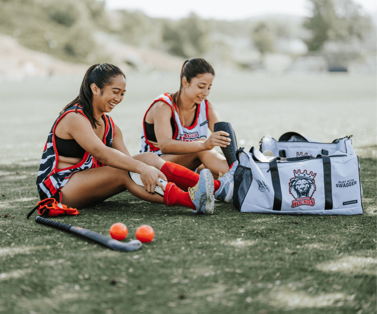 Players with their Signature gear. Team stores ship orders straight to each family.